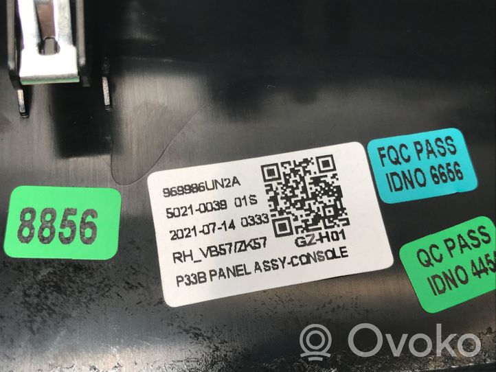 Nissan Qashqai J12 Osłona boczna tunelu środkowego 969986UN2A