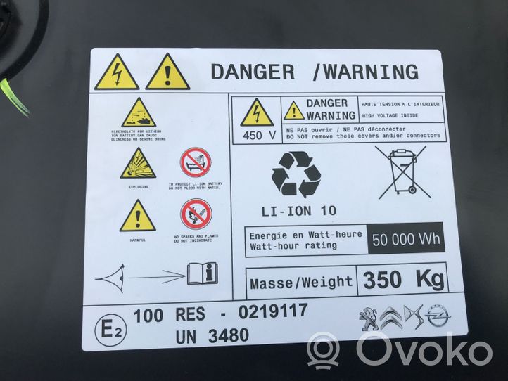 Citroen C4 III e-C4 Batteria di veicolo ibrido/elettrico 9852665380