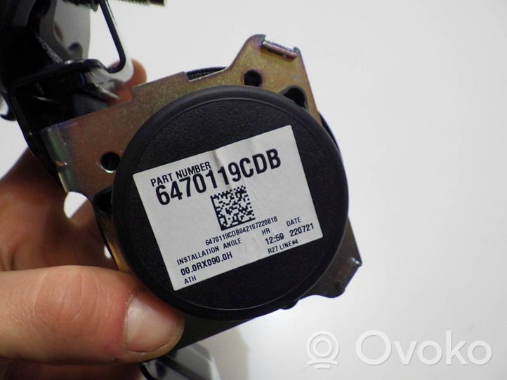 Honda Jazz IV GR Ceinture de sécurité arrière centrale (siège) 6470119CDB