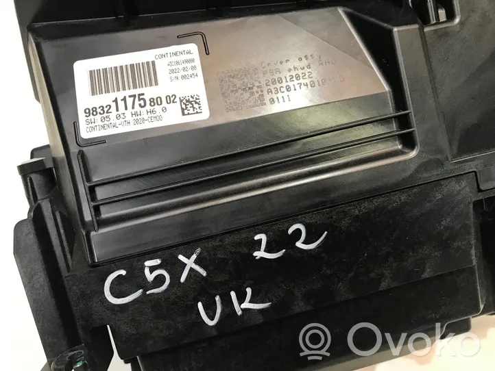 Citroen C5 X HUD-näyttö 9832117580