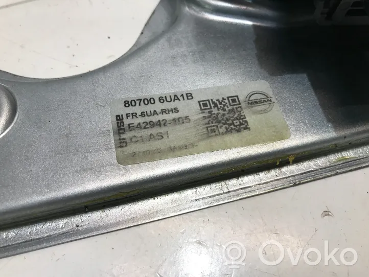 Nissan Qashqai J12 Alzacristalli della portiera anteriore con motorino 807006UA1B