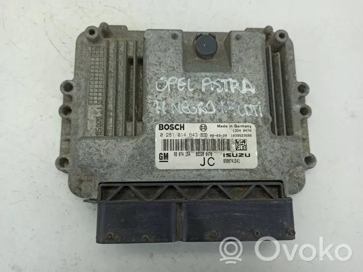 Opel Astra H Sterownik / Moduł ECU 0281014643