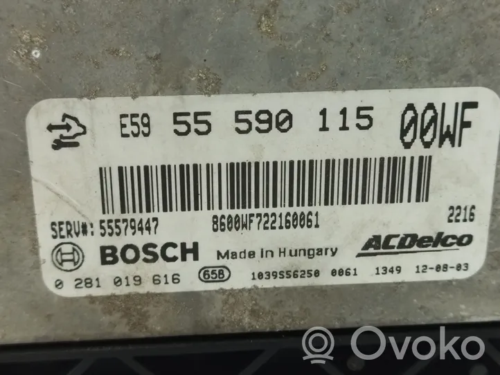 Opel Corsa D Sterownik / Moduł ECU 55590115