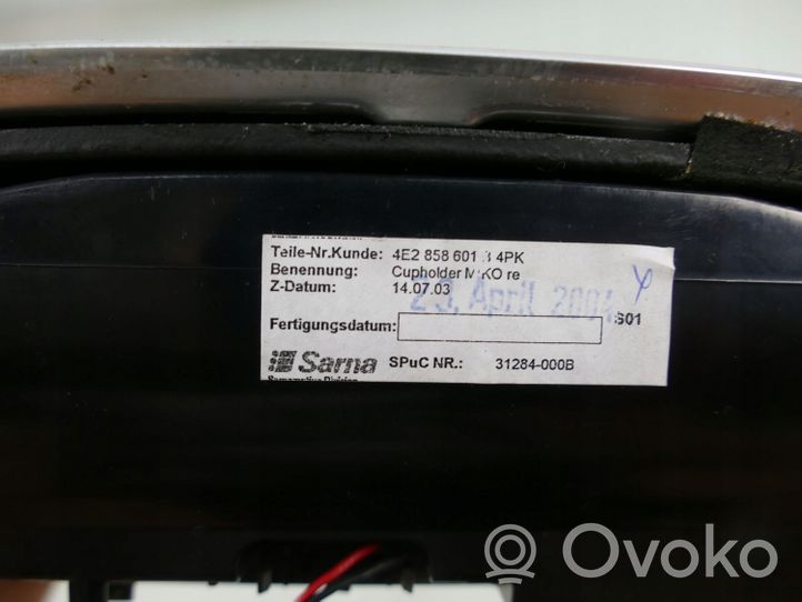 Audi A8 S8 D3 4E Vaihteenvalitsimen kehys verhoilu muovia 4E0863916