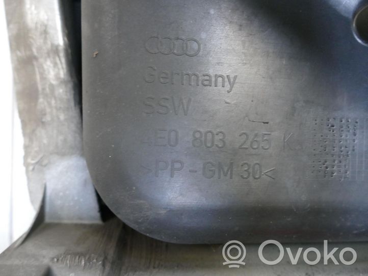 Audi A8 S8 D3 4E Rivestimento pannello inferiore del bagagliaio/baule 4E0803265