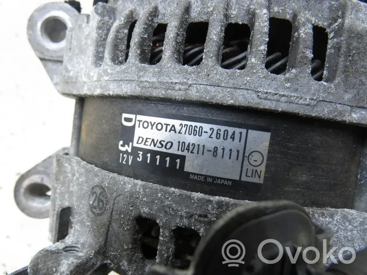 Toyota RAV 4 (XA40) Generaattori/laturi 27060-26041