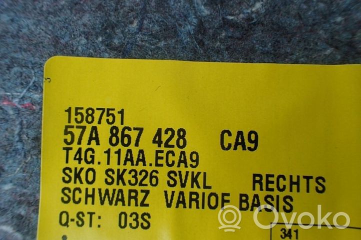 Skoda Karoq Ladekante Verkleidung Kofferraum 57A867428