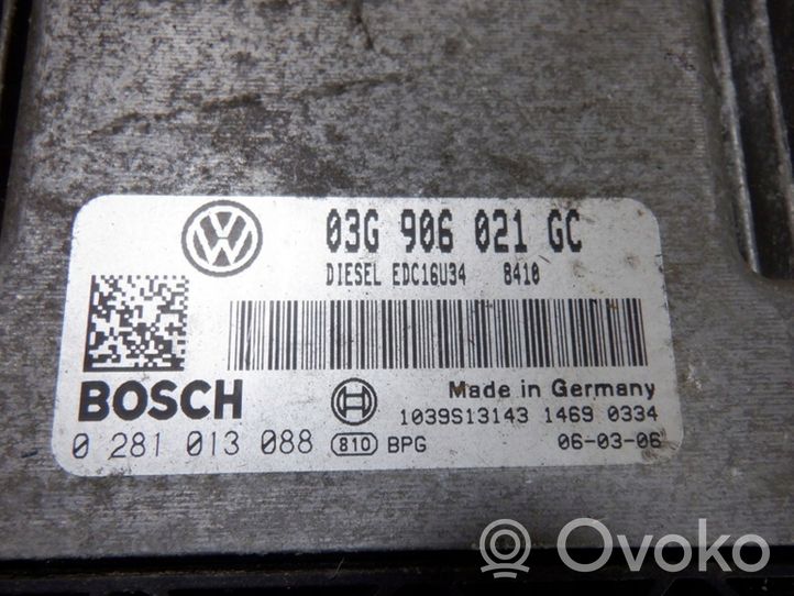 Volkswagen Touran I Sterownik / Moduł ECU 03G906021GC