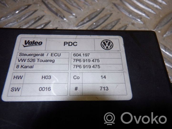 Volkswagen Touareg II Centralina/modulo sensori di parcheggio PDC 7P6919475B