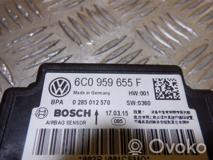 Skoda Fabia Mk3 (NJ) Module de contrôle airbag 6C0959655F