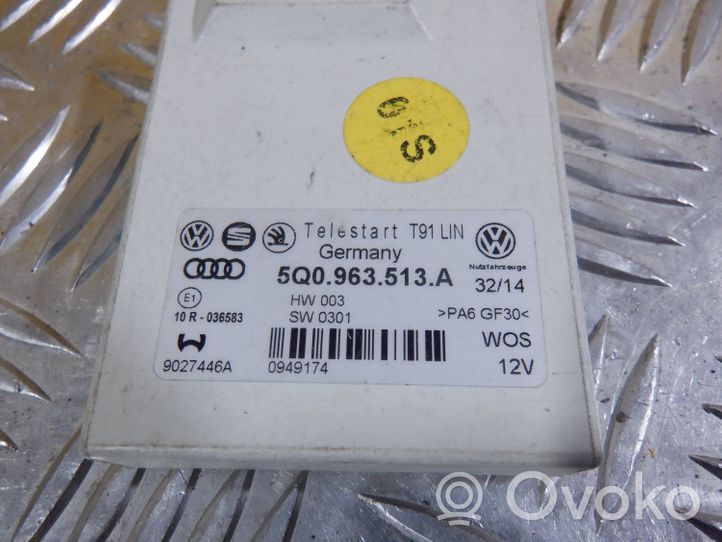 Volkswagen Golf VII Unité de commande chauffage Webasto 5Q0963513A