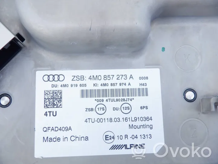 Audi Q7 4M Radio/CD/DVD/GPS-pääyksikkö 4M0857273A