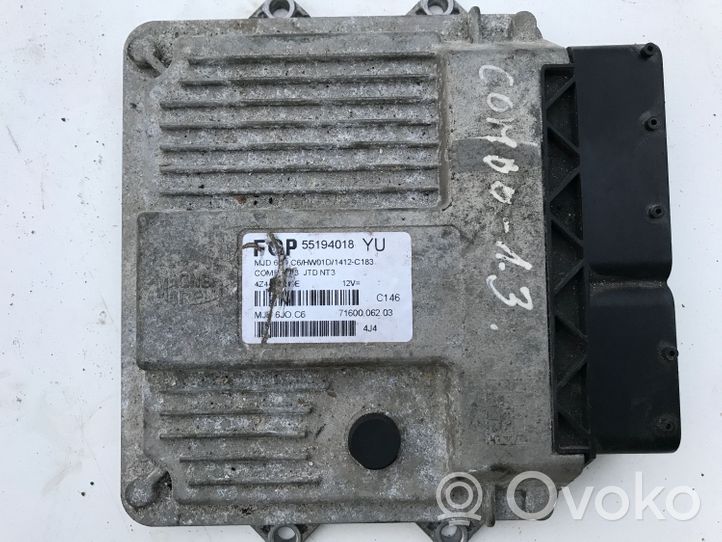 Opel Combo C Engine control unit/module 55194018YU