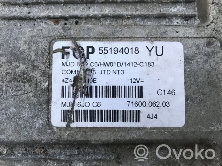 Opel Combo C Engine control unit/module 55194018YU