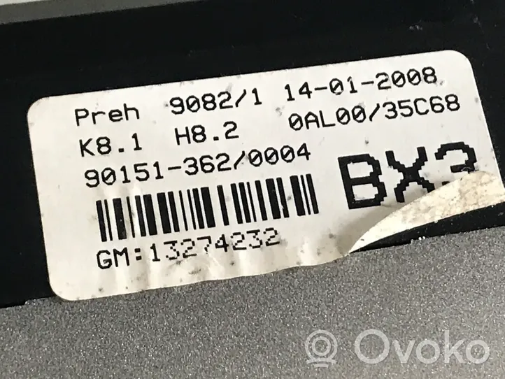 Opel Astra H Climate control unit 13274232