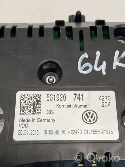 Volkswagen Golf VII Tachimetro (quadro strumenti) 5G1920741