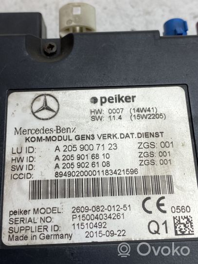 Mercedes-Benz GLE (W166 - C292) Centralina/modulo bluetooth A2059007123