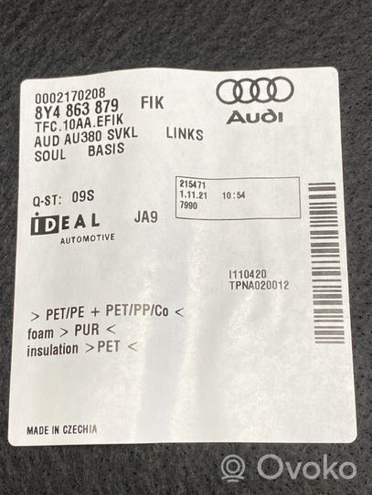 Audi A3 8Y Dolny panel schowka koła zapasowego 8Y4863879