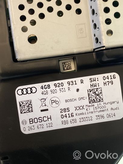 Audi A6 S6 C7 4G Licznik / Prędkościomierz 4G8920931R