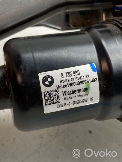 BMW X5 G05 Tringlerie et moteur d'essuie-glace avant 8739980