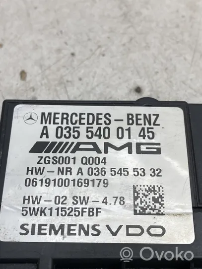 Mercedes-Benz CLK AMG A209 C209 Degalų (kuro) siurblio valdymo blokas A0355400145