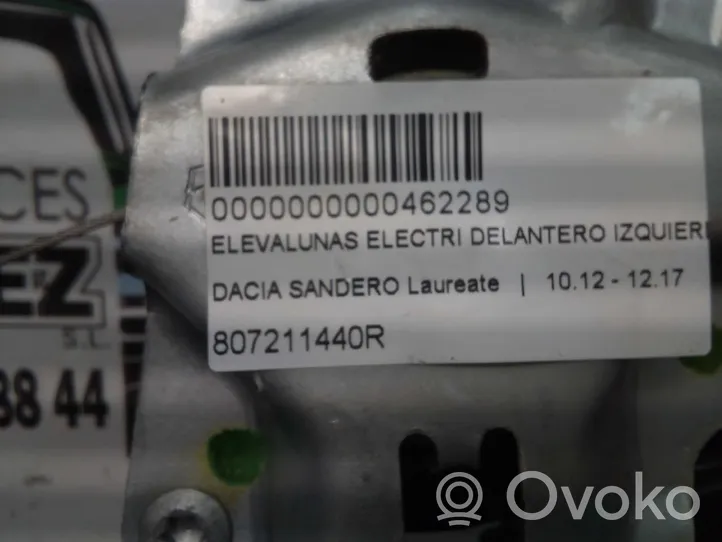 Dacia Sandero Elektryczny podnośnik szyby drzwi przednich 807211440R