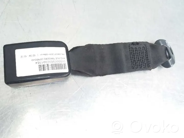 Peugeot 206+ Boucle de ceinture de sécurité arrière 