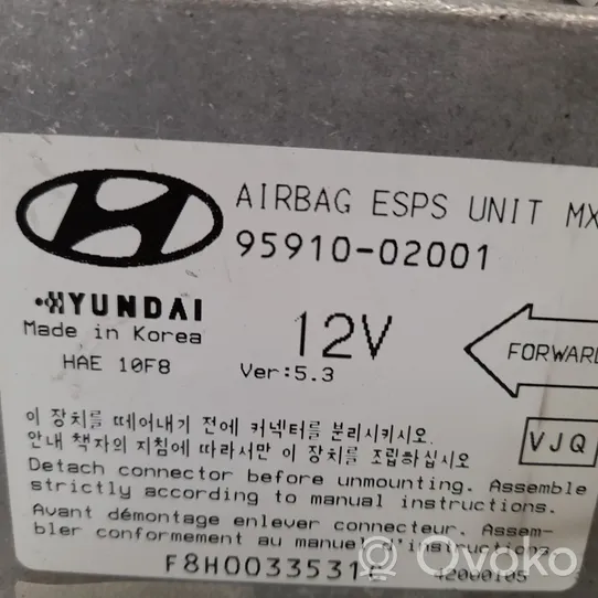 Hyundai Atos Classic Turvatyynyn ohjainlaite/moduuli 9591002001