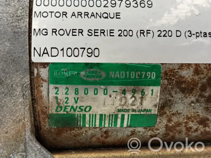 Rover 214 - 216 - 220 Rozrusznik NAD100790