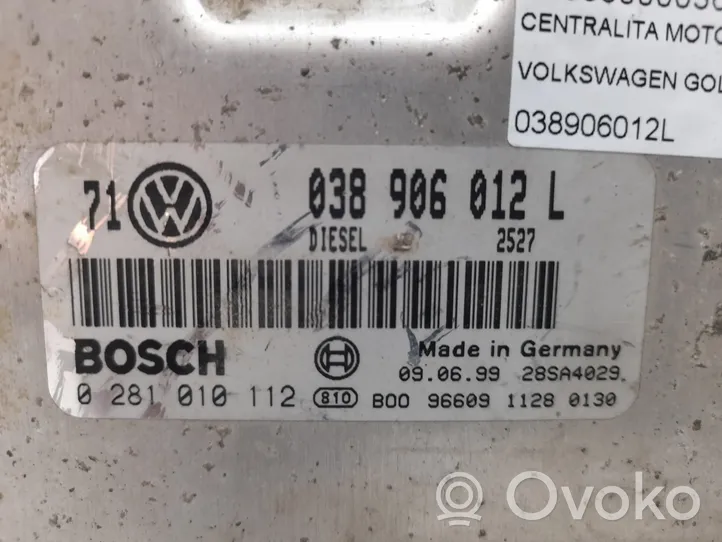 Volkswagen Golf IV Centralina/modulo del motore 038906012L
