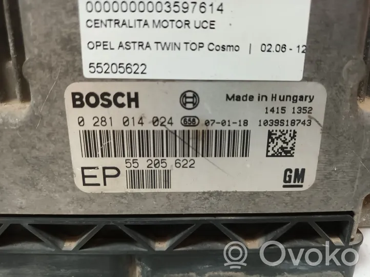 Opel Astra H Calculateur moteur ECU 55205622