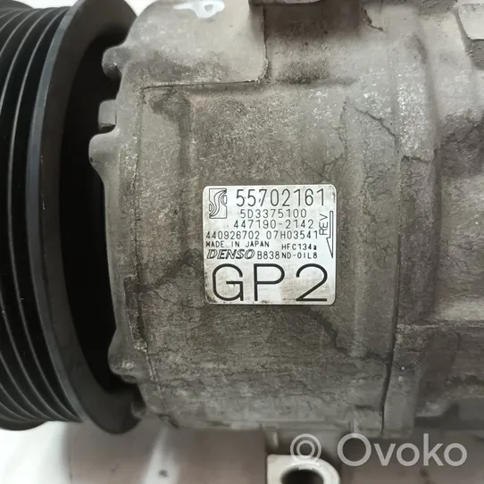 Fiat Grande Punto Ilmastointilaitteen kompressorin pumppu (A/C) 55702161