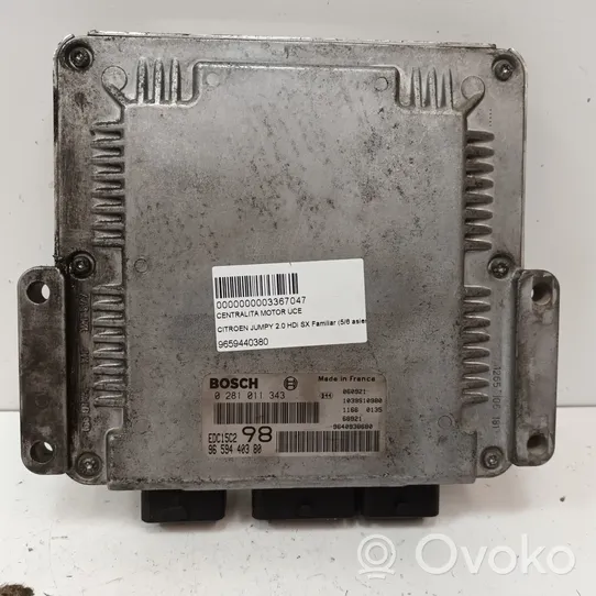 Citroen Jumpy Calculateur moteur ECU 9659440380