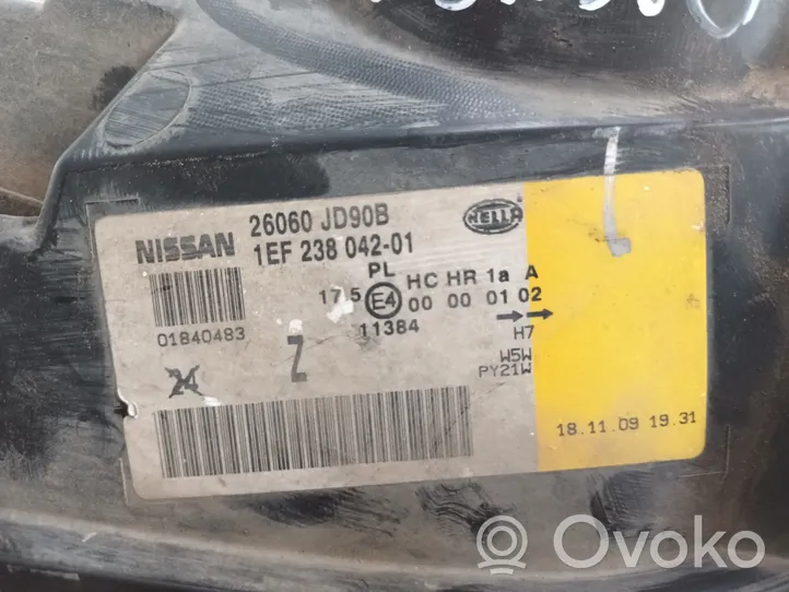 Nissan Micra Передняя фара 26060JD90B