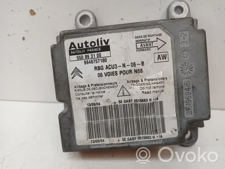 KIA Carens I Module de contrôle airbag 9646757180