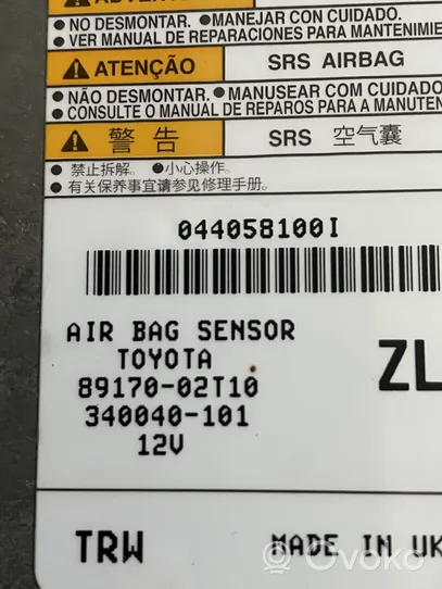 Toyota Corolla E210 E21 Oro pagalvių valdymo blokas 8917002T10