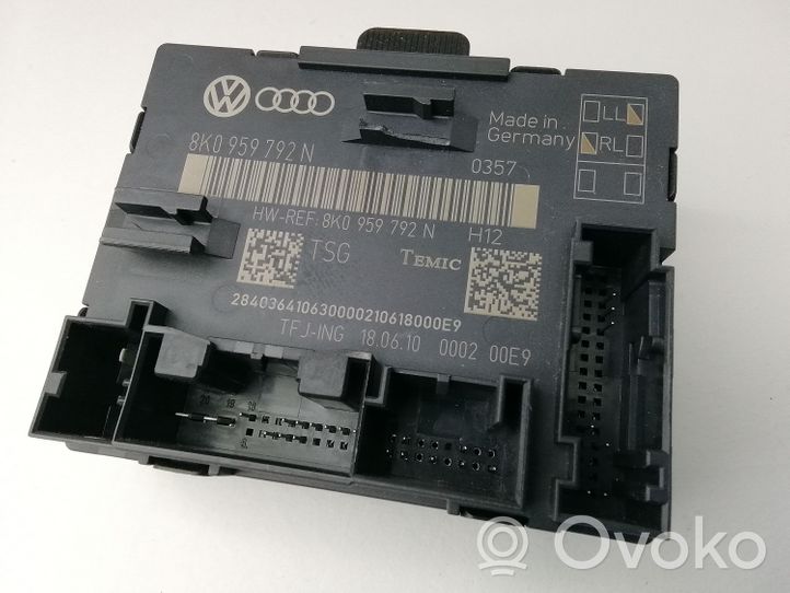 Audi A4 S4 B8 8K Durų elektronikos valdymo blokas 8K0959792N