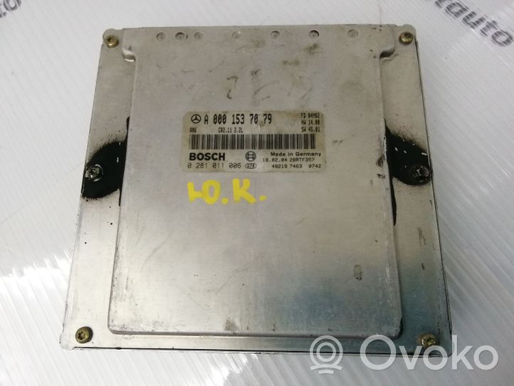 Mercedes-Benz C AMG W203 Sterownik / Moduł ECU A0001537079