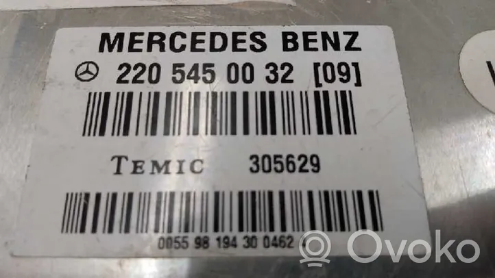 Mercedes-Benz S W220 Unidad de control/módulo de la suspensión 2205450032