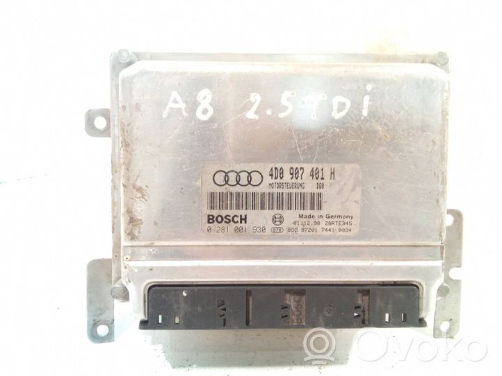 Audi A8 S8 D2 4D Calculateur moteur ECU 4D0907401H