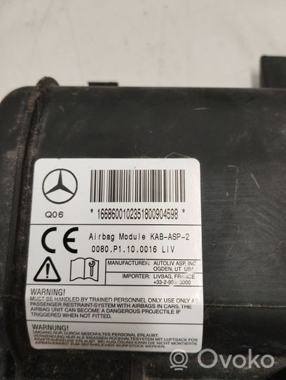 Mercedes-Benz GLE AMG (W166 - C292) Poduszka powietrzna Airbag chroniąca kolana A16686001023