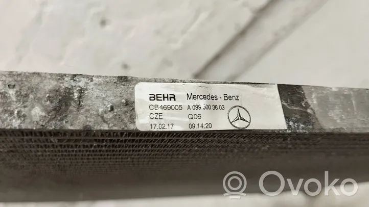 Mercedes-Benz S W222 Jäähdyttimen lauhdutin A0995003603