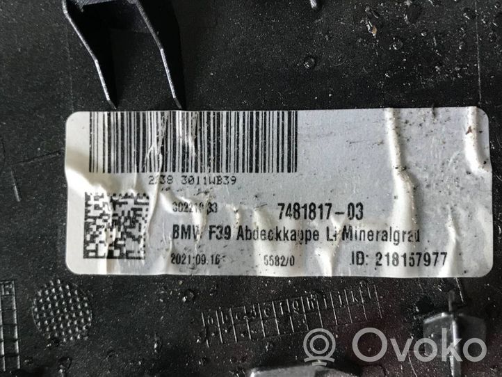 BMW X2 F39 Obudowa lusterka zewnętrznego drzwi przednich 7481817