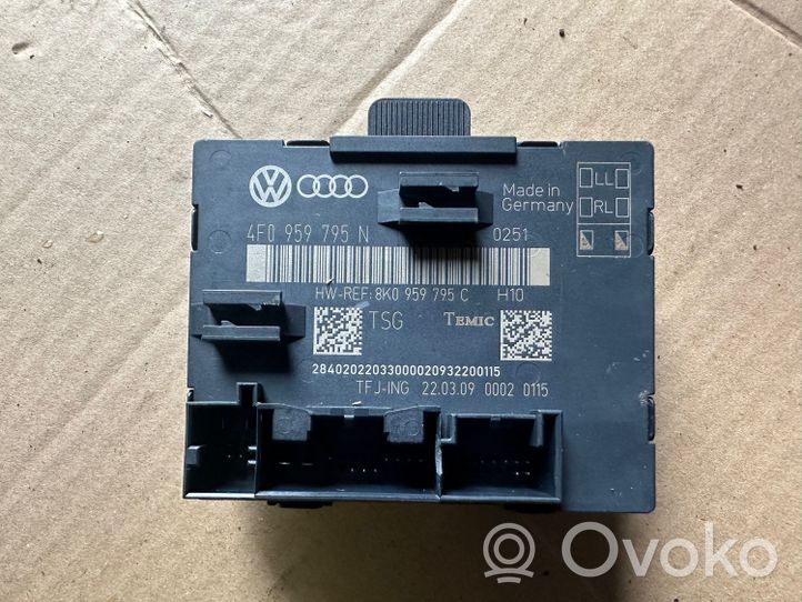 Audi A4 S4 B8 8K Korin keskiosan ohjainlaite 4f0959795