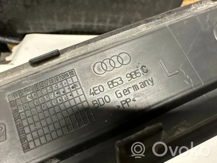 Audi A8 S8 D3 4E Copertura del rivestimento del sottoporta anteriore 4E0853985C