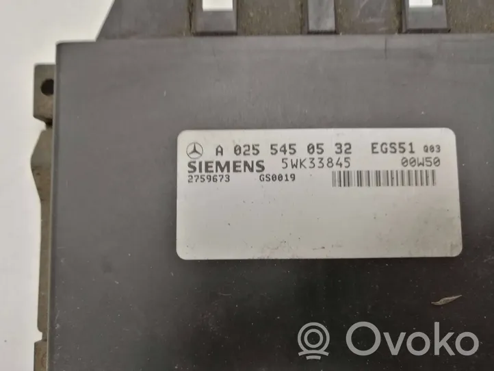 Mercedes-Benz E W210 Module de contrôle de boîte de vitesses ECU A0255450532