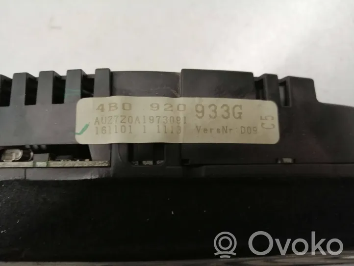 Audi A6 S6 C5 4B Tachimetro (quadro strumenti) 4B0920933G