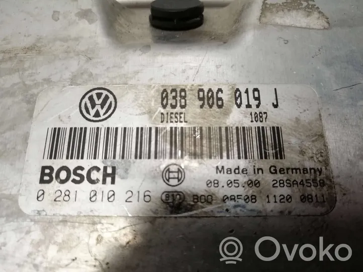 Volkswagen Sharan Kit centralina motore ECU e serratura 038906019J