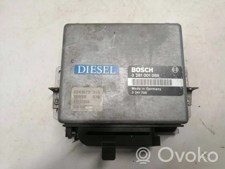 BMW 3 E30 Sterownik / Moduł ECU 0281001088