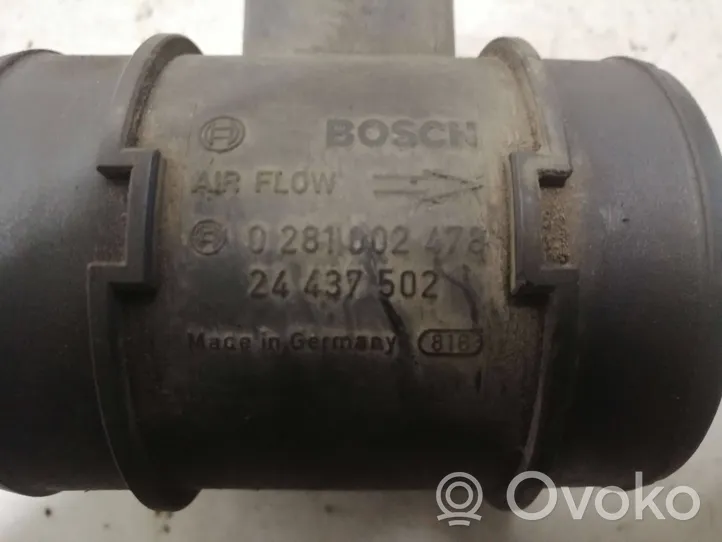 Opel Zafira A Mass air flow meter 24437502